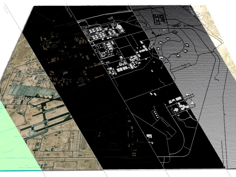 Al Udeid Air Base Doha Qatar 3D Model