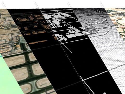 Al Udeid Air Base Doha Qatar 3D Model