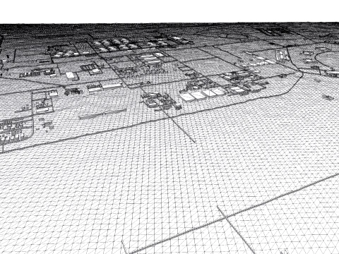 Al Udeid Air Base Doha Qatar 3D Model