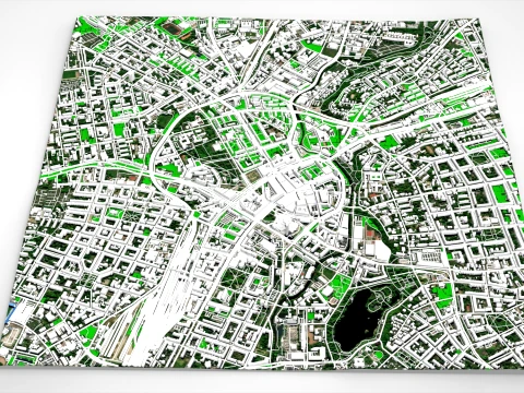 Cityscape Chemnitz Germany 3D Model