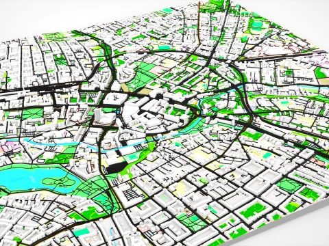 Cityscape Chemnitz Germany 3D Model