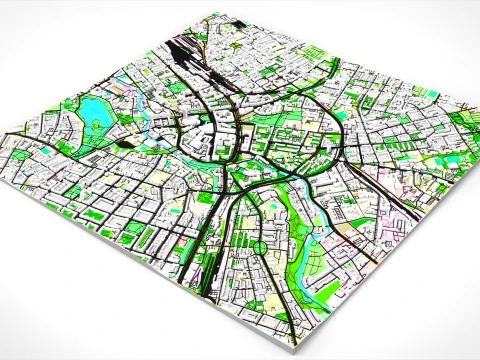 Cityscape Chemnitz Germany 3D Model