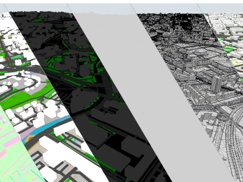 Cityscape Chemnitz Germany 3D Model