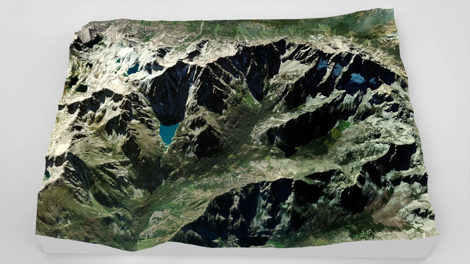 Mountain landscape Dragontail Peak Chelan County Washington 3D Model .c4d .max .obj .3ds .fbx .stl .blend 