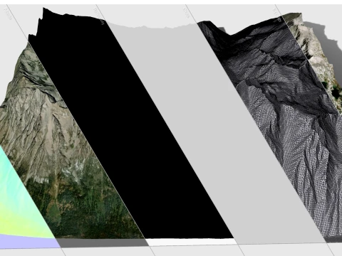 Mountain landscape Dragontail Peak Chelan County Washington 3D Model