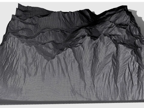 Mountain landscape Dragontail Peak Chelan County Washington 3D Model