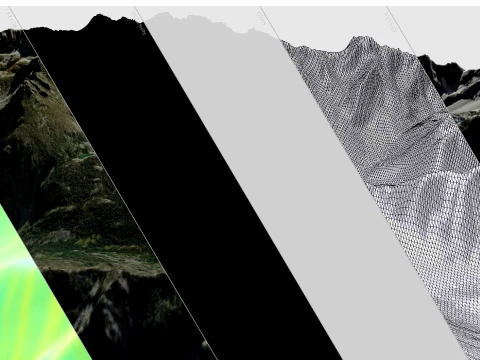 Mountain landscape Dragontail Peak Chelan County Washington 3D Model