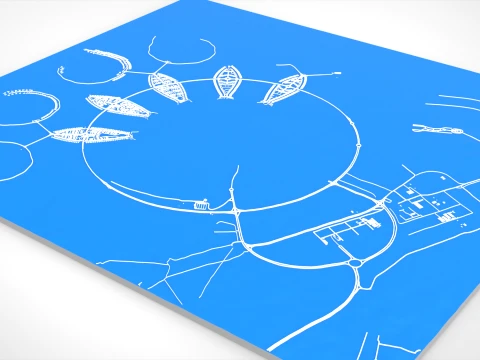 두라트 알바레인 군도 페르시아만 3D 모델
