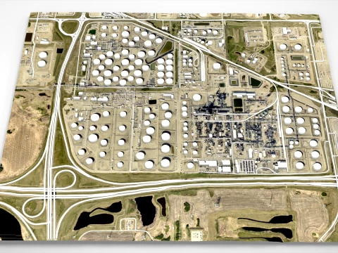 Terminal Enbridge w południowym Edmonton Model 3D