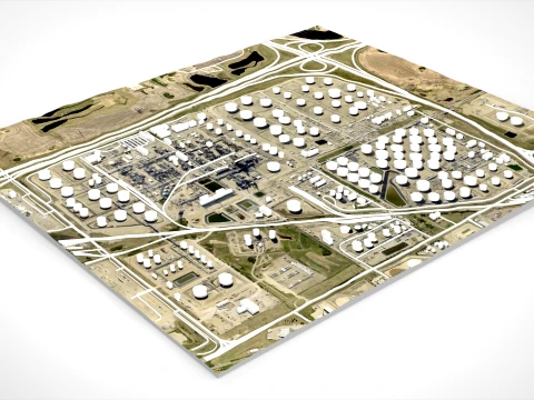 Enbridge South Edmonton Terminal 3D Model
