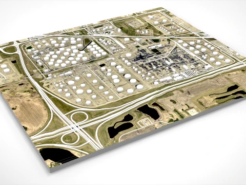 Enbridge South Edmonton Terminal 3D Model