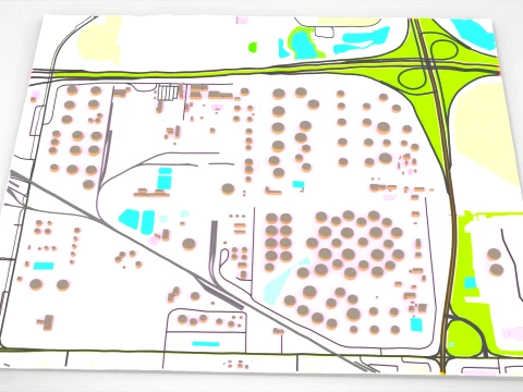 Enbridge South Edmonton Terminal 3D Model