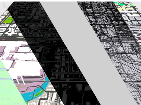 Cityscape Lansing United States 3D Model