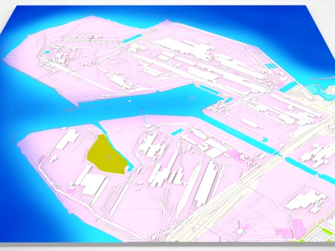 The Indiana Harbor Works Chicago Indiana USA 3D Model