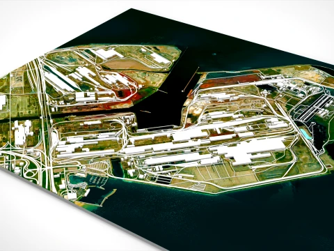 The Indiana Harbor Works Chicago Indiana USA 3D Model