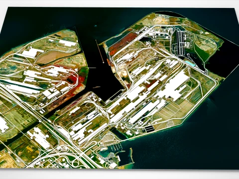 The Indiana Harbor Works Chicago Indiana USA 3D Model