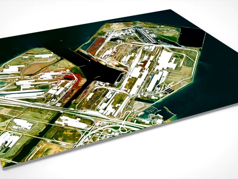 The Indiana Harbor Works Chicago Indiana USA 3D Model