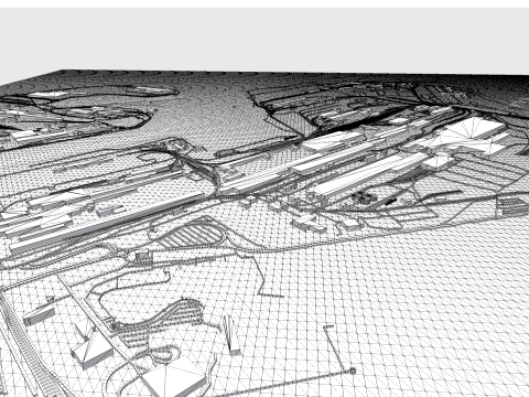 The Indiana Harbor Works Chicago Indiana USA 3D Model