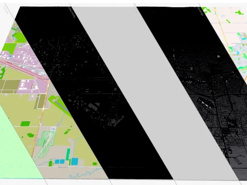 Cityscape Leduc Alberta Canada 3D Model