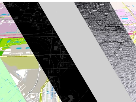 Cityscape Leduc Alberta Canada 3D Model