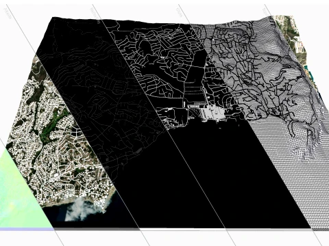 Cityscape Moraira Spain 3D Model
