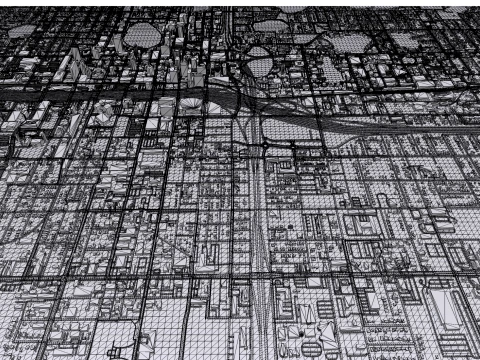 Cityscape Orlando Florida USA 3D Model