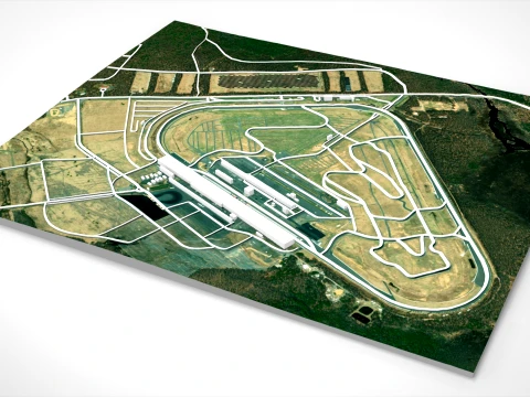 Pocono Raceway Pennsylvania USA 3D Model