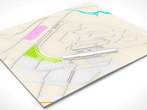 Pocono Raceway Pennsylvania USA 3D Model