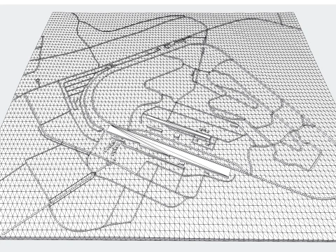 Pocono Raceway Pennsylvania USA 3D Model