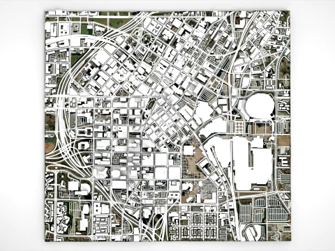 Cityscape Atlanta Georgia USA 3D Model