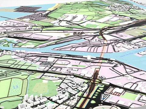 Gdansk seaport Poland 3D Model