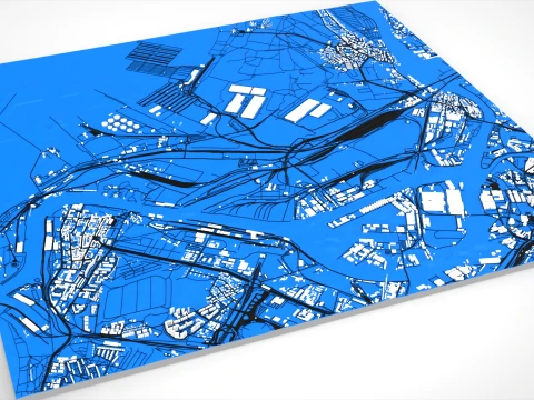 Gdansk seaport Poland 3D Model