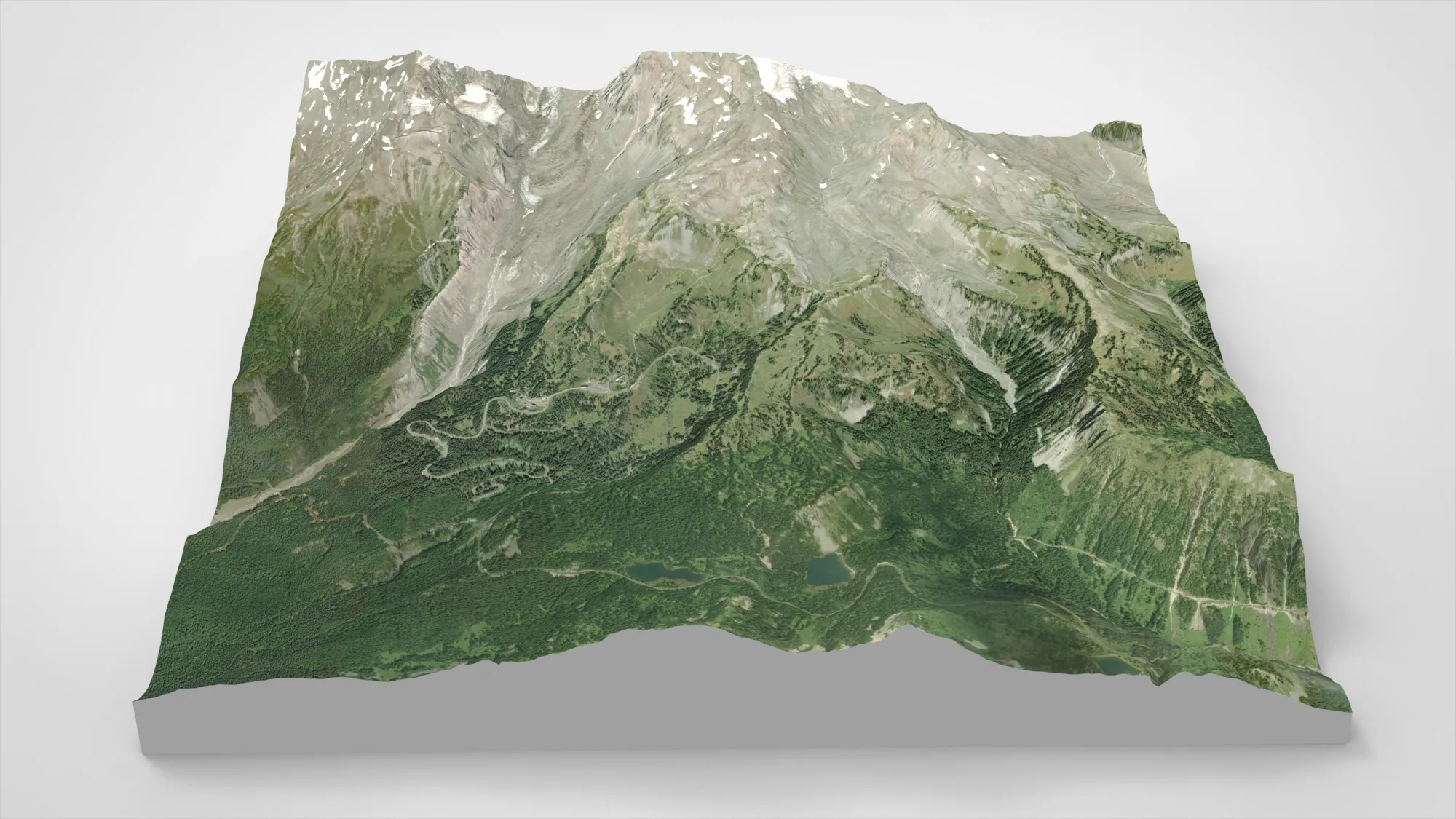 Mountan landscape McClure Rock Washington state USA 3D Model .c4d .max .obj .3ds .fbx .stl .blend 