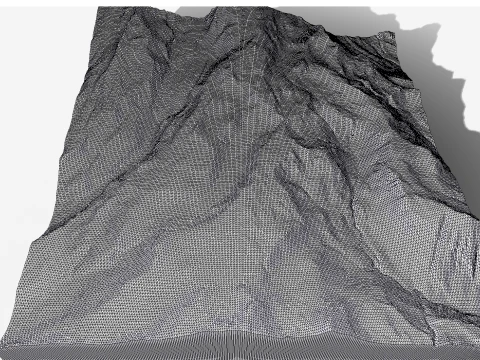 Mountan landscape McClure Rock Washington state USA 3D Model