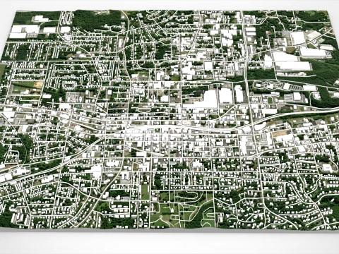 Cityscape Dalton United States 3D Model