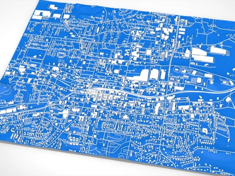 Cityscape Dalton United States 3D Model