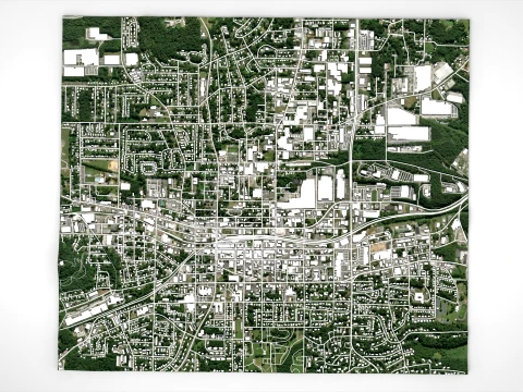 Cityscape Dalton United States 3D Model