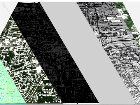 Cityscape Dalton United States 3D Model