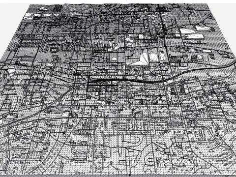 Cityscape Dalton United States 3D Model