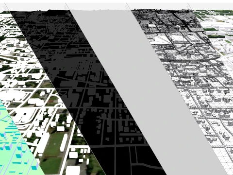 Cityscape Dalton United States 3D Model