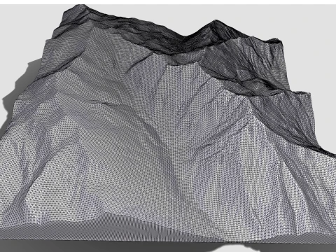 Mountain landscape Johnson Peak California USA 3D Model