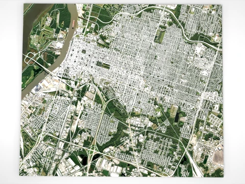 Cityscape Savannah Georgia United States 3D Model