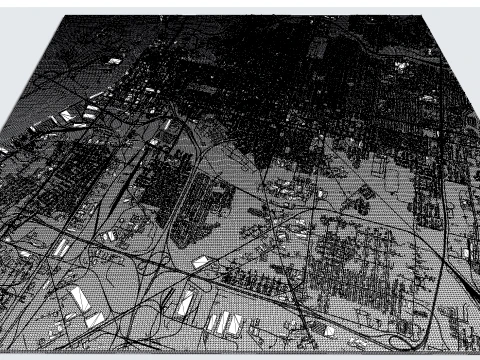 Cityscape Savannah Georgia United States 3D Model
