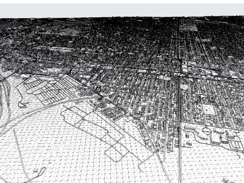 Cityscape Savannah Georgia United States 3D Model