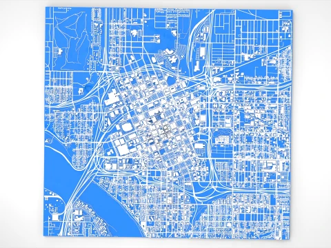 Cityscape Tulsa Oklahoma United States 3D Model