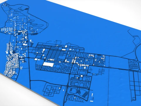 Cityscape Ras Tanura Saudi Arabia 3D Model