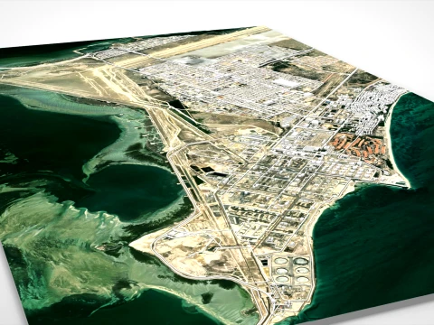 Cityscape Ras Tanura Saudi Arabia 3D Model