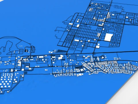Cityscape Ras Tanura Saudi Arabia 3D Model