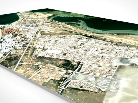 Cityscape Ras Tanura Saudi Arabia 3D Model