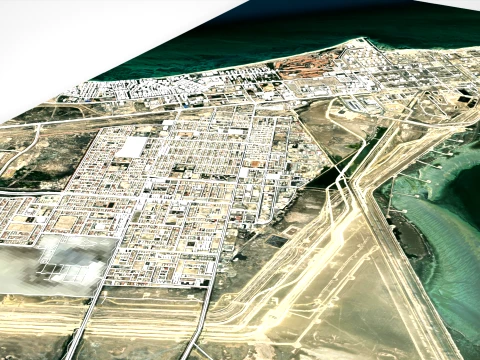 Cityscape Ras Tanura Saudi Arabia 3D Model